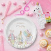 Pastel Peter der Kaninchen und Freunde zum Geburts Pappteller (Party)