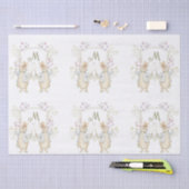 Pastel Peter der Rabbit Monogram Twins Baby Dusche Seidenpapier (Handwerk)