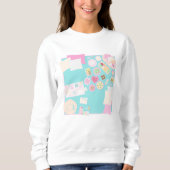 Pastel Picnic Aesthetic Cozy Cute Sweatshirt (Vorderseite)