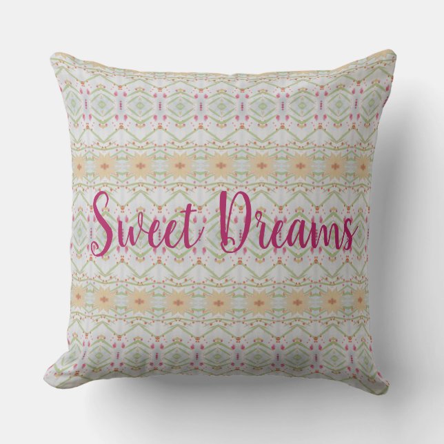Pastel Pillow personalisieren Sweet Dreams Kissen (Vorderseite)