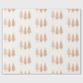 Pastel Pine Tree Weihnachtsgeschenk Geschenkpapier (Flach)