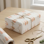Pastel Pine Tree Weihnachtsgeschenk Geschenkpapier