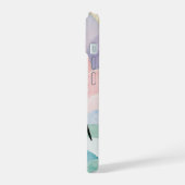 Pastel-Pinguin-Gipfel iPhone 15 Hülle (Linke Seite)