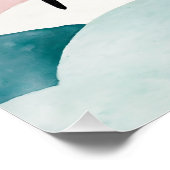 Pastel-Pinguin-Gipfel Poster (Ecke)