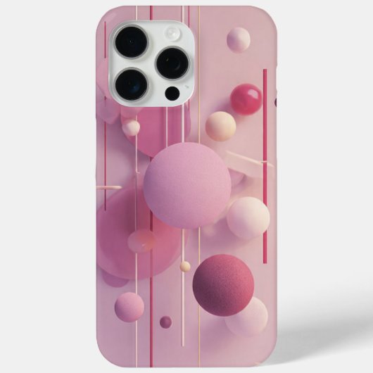 Pastel Pink Abstract Geometry Phone Sticker Case-Mate iPhone Hülle (Rückseite)