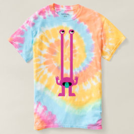 Pastel Pink Alien Gefärbte Krawatte Rebel Graphic T-Shirt