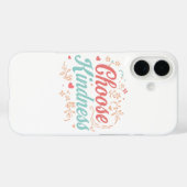 Pastel Pink and Teal Inspirational Message Case-Mate iPhone Hülle (Rückseite (Horizontal))