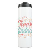 Pastel Pink and Teal Inspirational Message Thermosbecher (Vorderseite)
