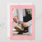 Pastel Pink Aquarellbäume Feiern des Lebens Einladung (Rückseite)