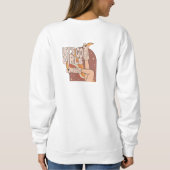 Pastel Pink Bachelorette Letzte Rodeo-Braut Sweatshirt (Rückseite)
