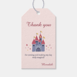 Pastel Pink Bezauberndes Schloss Herzstern Gefalle Geschenkanhänger