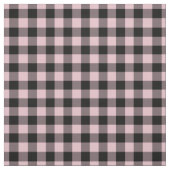 Pastel Pink & Black Plaid Gingham Stoff (Muster)