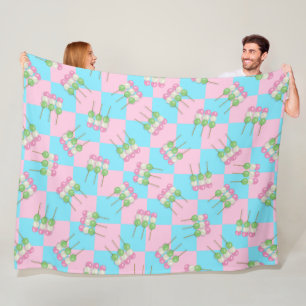Pastel Pink Blau Schachtel Dango Fleece Blanken