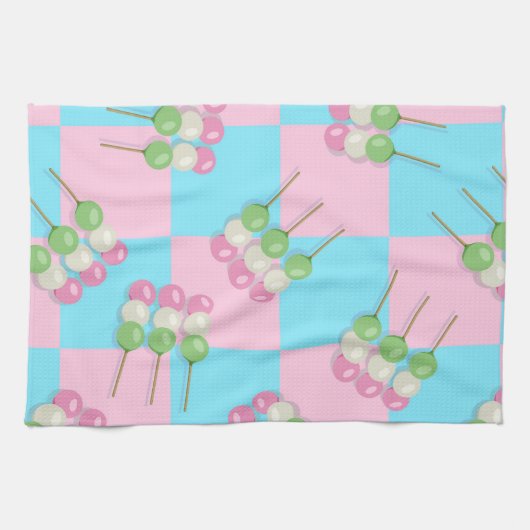 Pastel Pink Blau Schachtel Dango Küchentücher (Horizontal)