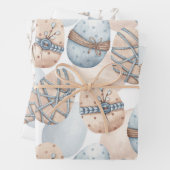 PASTEL PINK & BLAUE EASTER GESCHENKPAPIER SET (Beispiel)