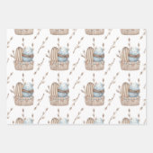 PASTEL PINK & BLAUE EASTER GESCHENKPAPIER SET (Vorderseite)