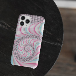 Pastel Pink Blue Candy Cane Spiral Case-Mate iPhone Hülle