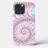 Pastel Pink Blue Candy Cane Spiral Case-Mate iPhone Hülle (Rückseite)