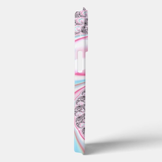 Pastel Pink Blue Candy Cane Spiral Case-Mate iPhone Hülle (Rückseite / Rechts)