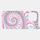Pastel Pink Blue Candy Cane Spiral Case-Mate iPhone Hülle (Rückseite (Horizontal))