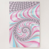 Pastel Pink Blue Candy Cane Spiral Puzzle (Vertikal)