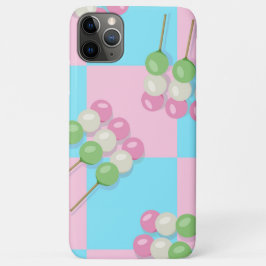 Pastel Pink Blue Checkered Dango iPhone Case