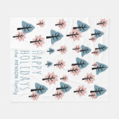 Pastel Pink Blue Cookie Bell Star Trek Weihnachten Fleecedecke (Vorderseite (Horizontal))