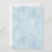 Pastel Pink Blue Floral Wedding Brunch Einladung (Rückseite)