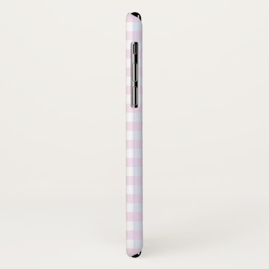 Pastel Pink Blue Gingham Personalisiert Phone Case (Hinten/Links)