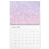 Pastel Pink Blue Glittery     Kalender (Jan 2027)