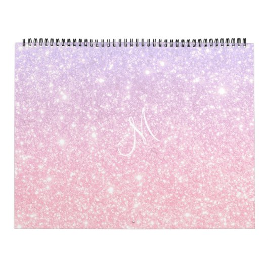 Pastel Pink Blue Glittery     Kalender (Titelbild)