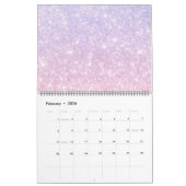 Pastel Pink Blue Glittery Kalender (Feb 2026)