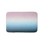 Pastel Pink & Blue Gradient Indigo Rose Ombre Badematte (Vorderseite)