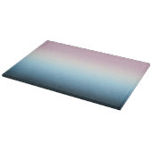 Pastel Pink & Blue Gradient Indigo Rose Ombre Schneidebrett (Ecke)