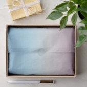 Pastel Pink & Blue Gradient Indigo Rose Ombre Seidenpapier (Geschenk)