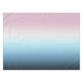 Pastel Pink & Blue Gradient Indigo Rose Ombre Tischdecke (Vorderseite (Horizontal))