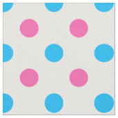 Pastel Pink Blue Polka Dot Pattern Stoff (Nahaufnahme)