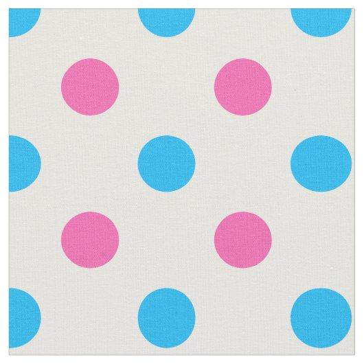 Pastel Pink Blue Polka Dot Pattern Stoff (Nahaufnahme)