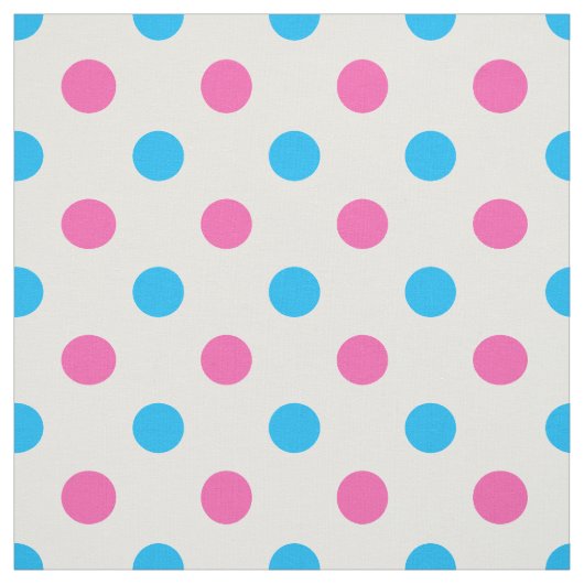 Pastel Pink Blue Polka Dot Pattern Stoff (Muster)