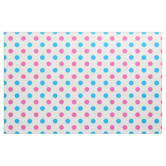 Pastel Pink Blue Polka Dot Pattern Stoff (Fat Quarter (45,7 x 55,9 cm))