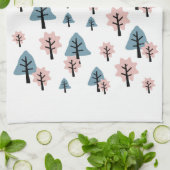 Pastel Pink Blue Tree Cookie Bell Star Weihnachten Geschirrtuch (Gefaltet)