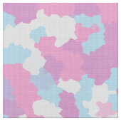 Pastel Pink Blue White Feminine Camouflage Stoff (Nahaufnahme)