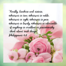 Pastel Pink Blume Bibel Verse