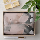 Pastel Pink Blush Daisy Floral Seidenpapier (Geschenk)