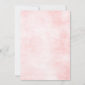 Pastel Pink Blush Rose Bläserner Botanischer Kalen Save The Date (Rückseite)