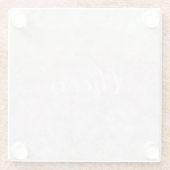 Pastel Pink Bokeh Design Glass Untersetzer (Rückseite)