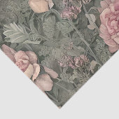 Pastel Pink Botanisch Seidenpapier (Ausschnitt)