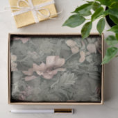 Pastel Pink Botanisch Seidenpapier (Geschenk)