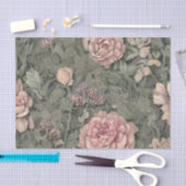 Pastel Pink Botanisch Seidenpapier (Handwerk)