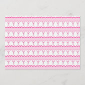 Pastel Pink Bow Seamless Pattern – Cute Aesthetic  Einladung (Vorderseite)